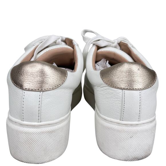 Alex Marie Wrenna Pearl Stud Embellished Leather Platform Sneakers 9M - Picture 4 of 10